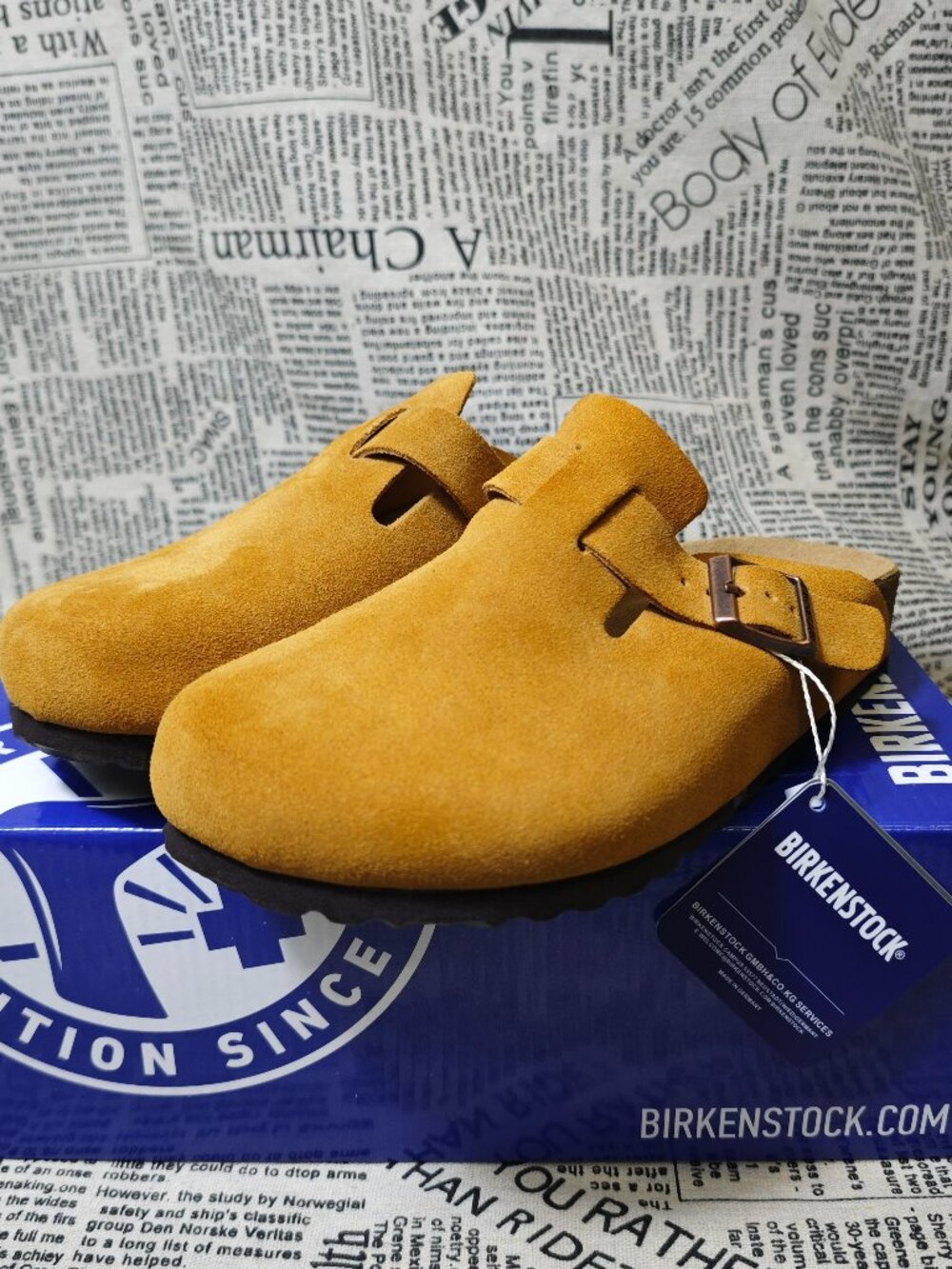 New Birkenstock Sandals Boston suede mule clogs womens Slipper